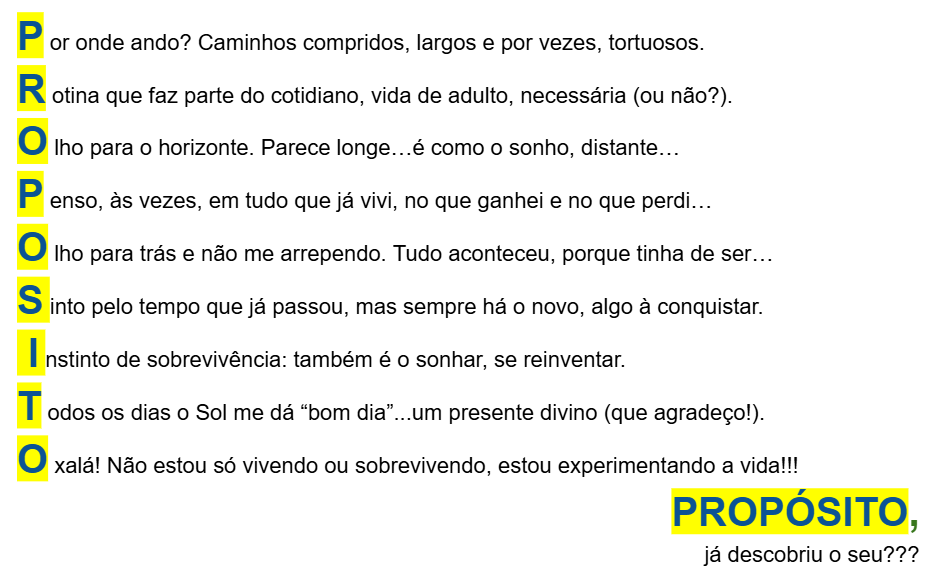 Imagem do poema "Proposito"