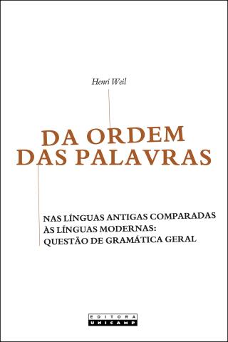 Este livro de Henri Weil, grande helenista francês de origem judaico-alemã, é uma das teses que defende em 1844 para obter o título de doutor em Letras na França. O tema da ordem das palavras, comum à sua época, é aqui objeto de novidade: sua desvinculação da sintaxe. A ordem do pensamento, então tradicionalmente tomada como racionalidade universal representada pelo encadeamento sintático (e, nele, pela ordem das palavras), inclui, em Weil, a relação com a subjetividade, seja esta tomada em relação ao gê...