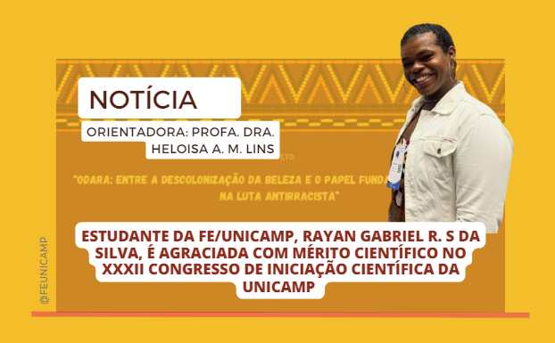 Estudante da FE, Rayan Gabriel R. S. da Silva