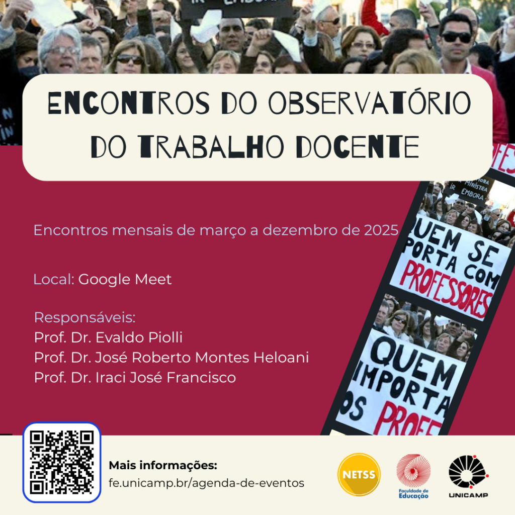 Carta do evento "Encontros do Observatório do Trabalho Docente."