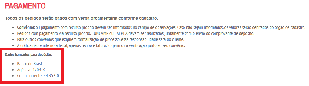 Dados pix
