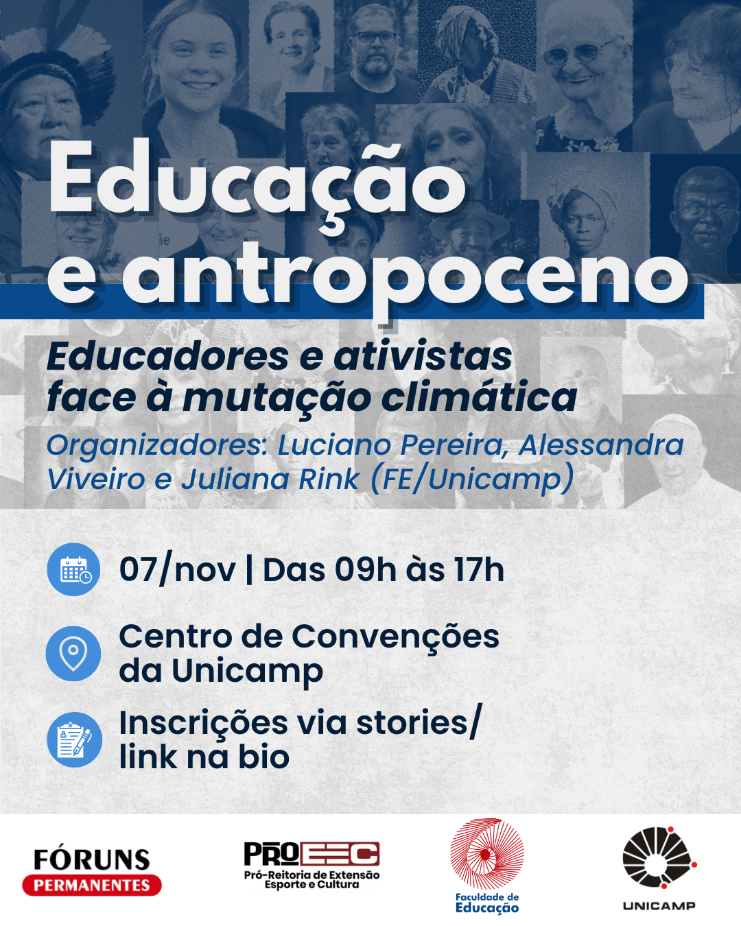 Cara do evento Educação e antropoceno - educadores e ativistas face à mutação climática