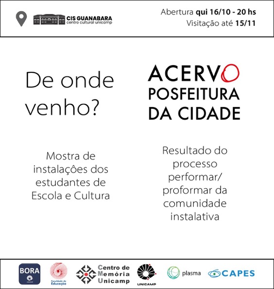 cartaz de divulgação da exposição